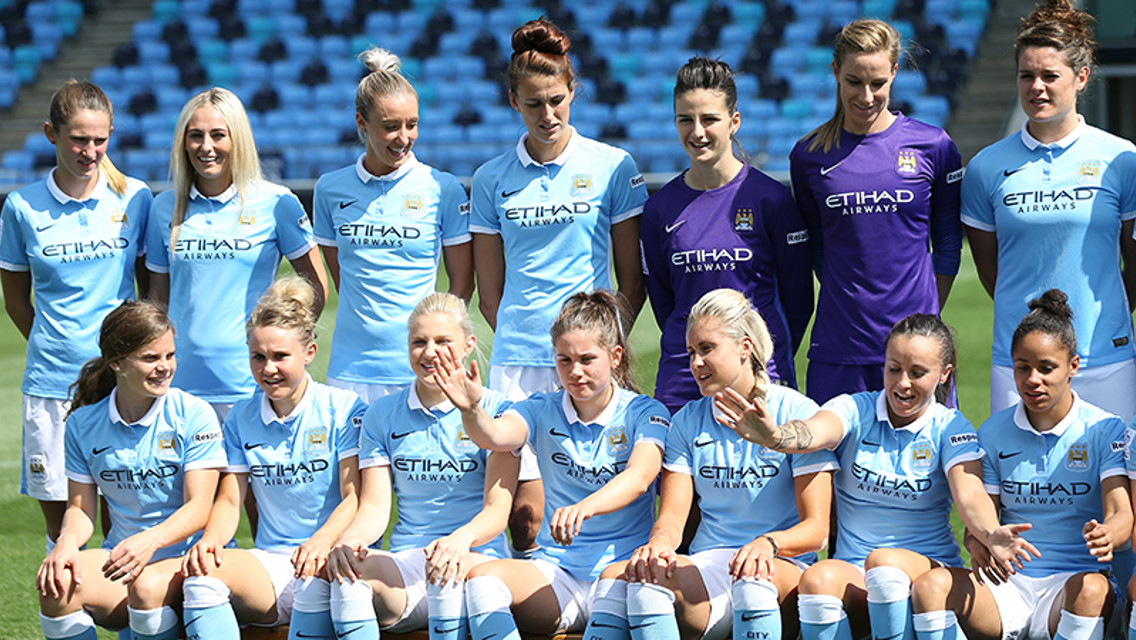 Manchester City Women photo shoot