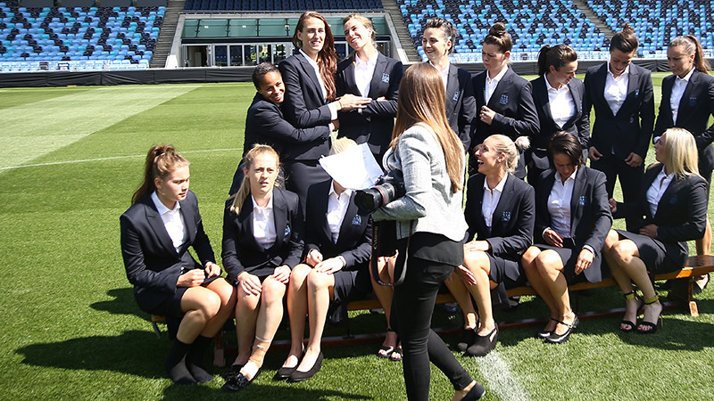 Manchester City Women photo shoot