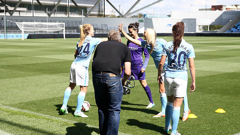 Manchester City Women photo shoot