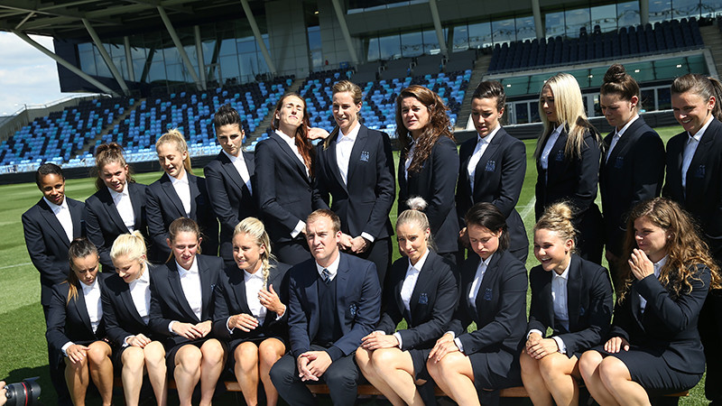 Manchester City Women photo shoot