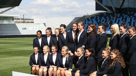 Manchester City Women photo shoot