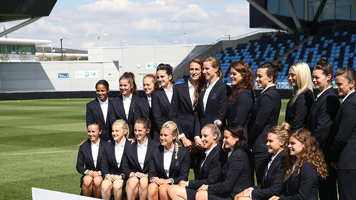 Manchester City Women photo shoot