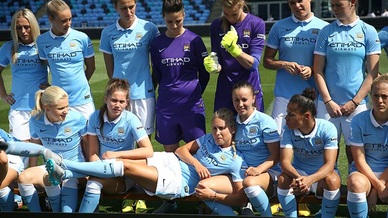 Manchester City Women photo shoot