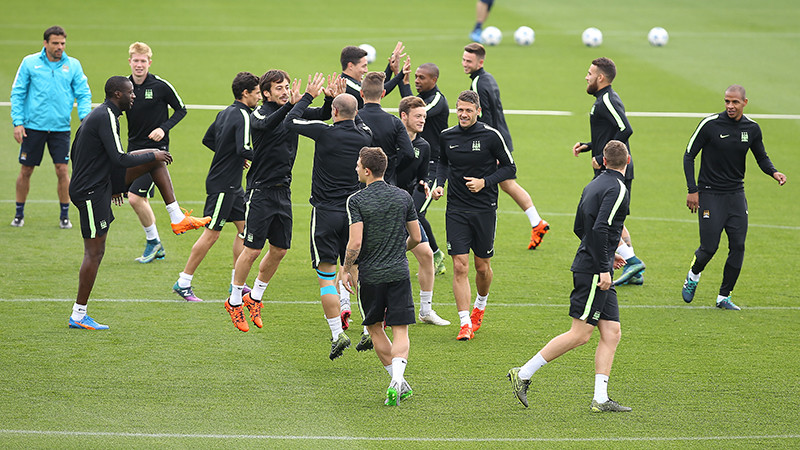 City training for Borussia Monchengladbach
