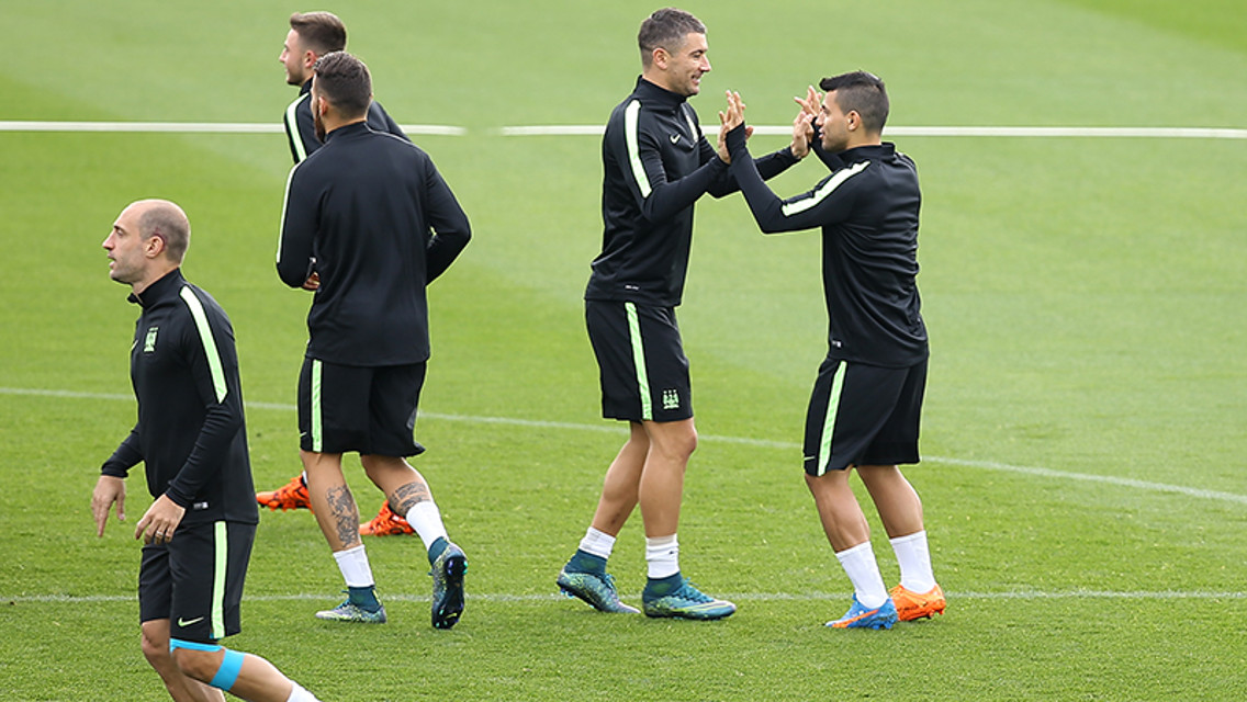 Aleks Kolarov and Sergio Aguero