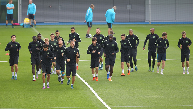 City training for Borussia Monchengladbach