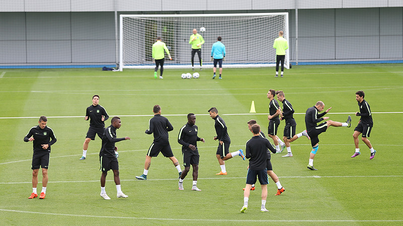 City training for Borussia Monchengladbach