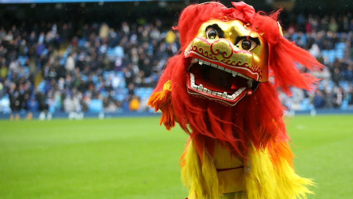Chinese dragon at Man City