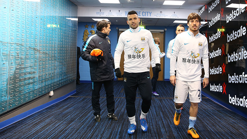 Sergio Aguero and David Silva