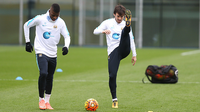 David Silva and Bacary Sagna
