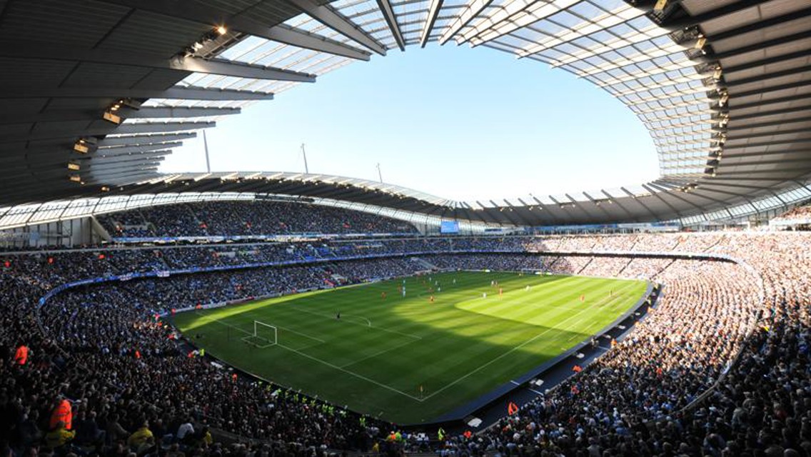City of Manchester Stadium internal during match