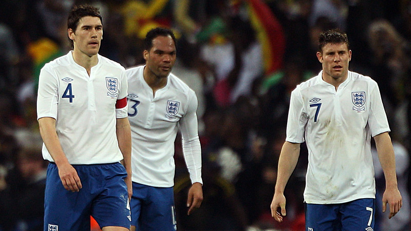 Three Lions: Barry, Lescott and Milner on England duty