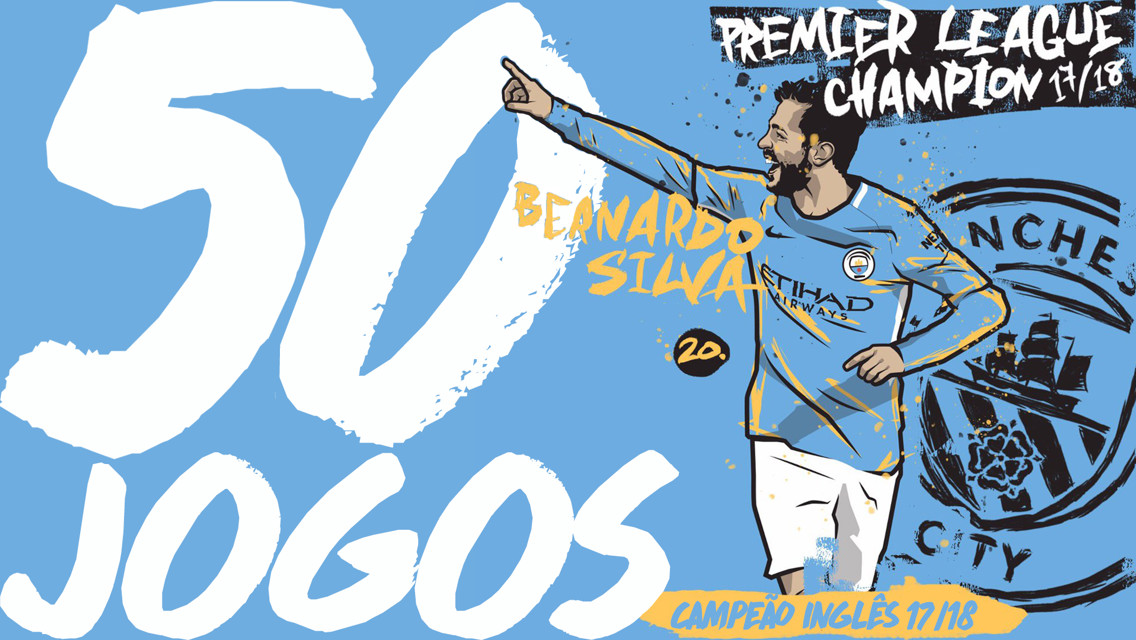 50 jogos com as cores do City