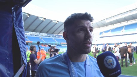 Agüero: “Trabajamos duro para esto”