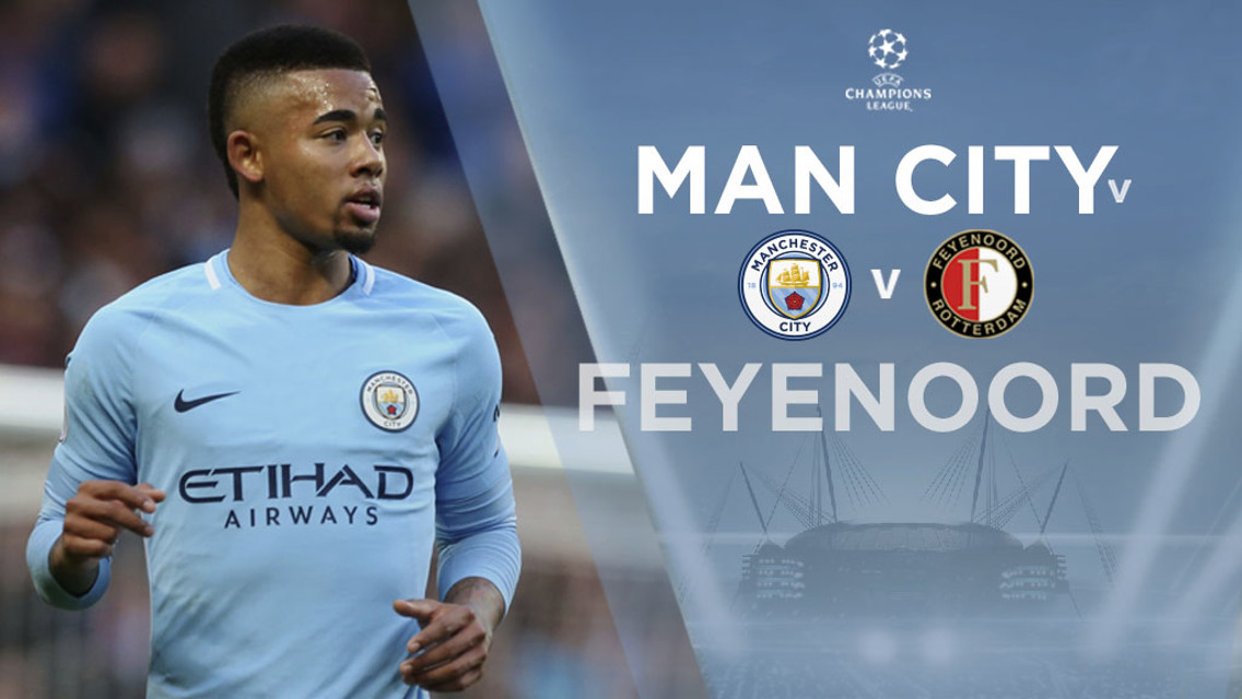 Man City x Feyenoord Gabriel Jesus