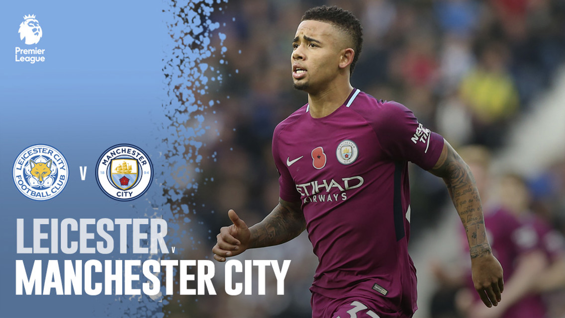 Leicester x Man City Gabriel Jesus