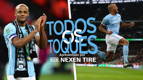 Todos os toques: Kompany x Arsenal
