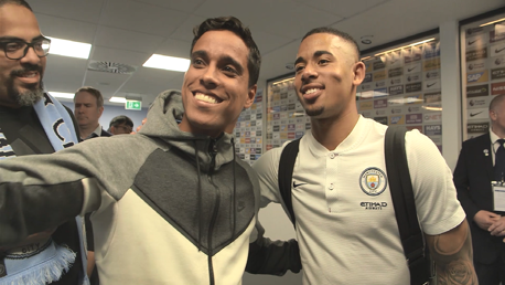 Wendell Lira e Carter Batista no Manchester City