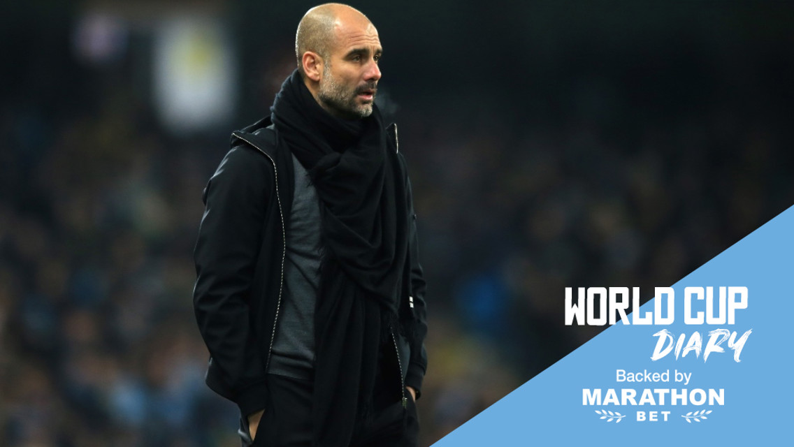 PEP GUARDIOLA. 16 de los suyos en Rusia.