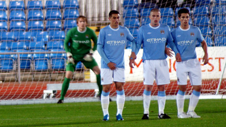 Reserves defensive wall v Burnley October 2009