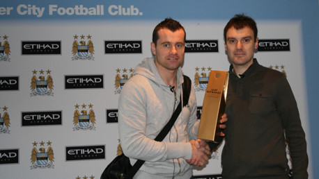 Shay Given POTM with John Doyle