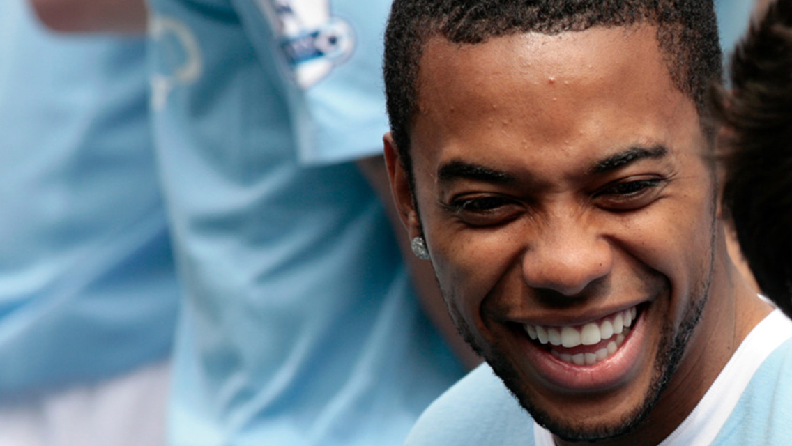 Robinho smiling