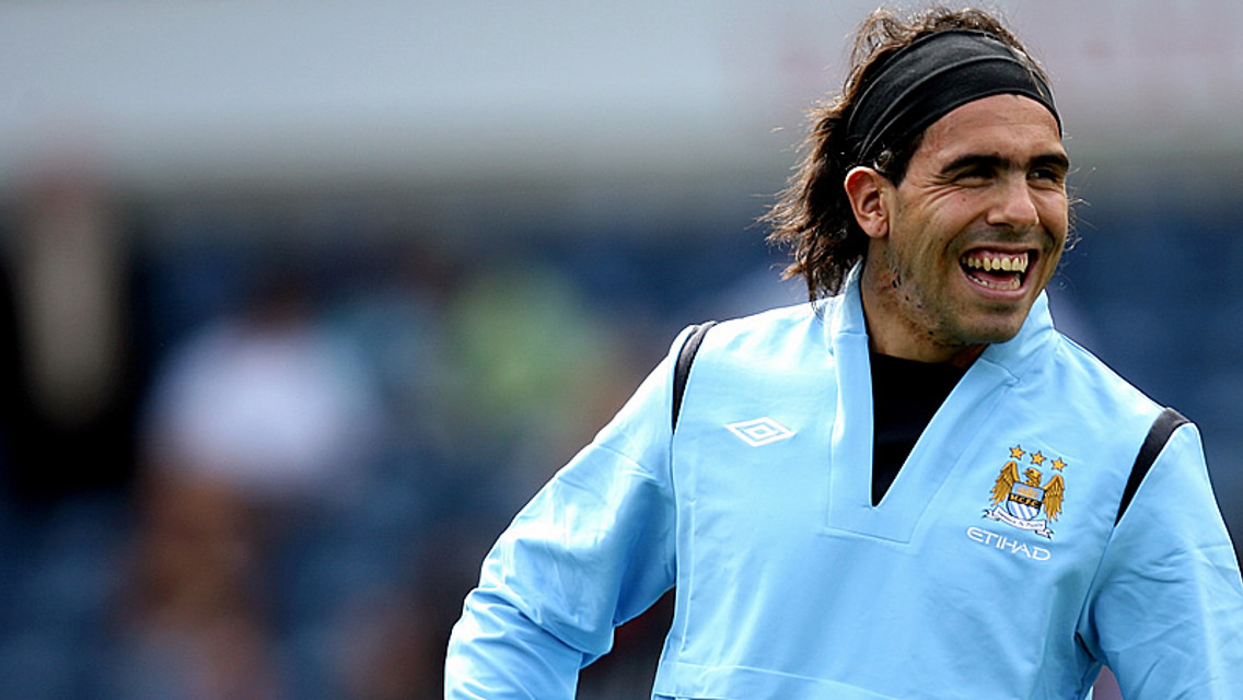 Carlos Tevez Smiling