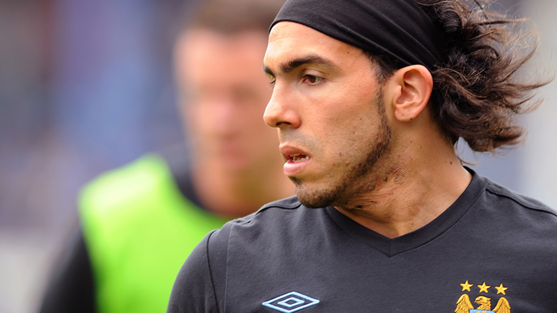 Tevez in training