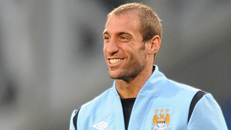 Pablo Zabaleta smiles