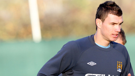 Edin training at Carrington