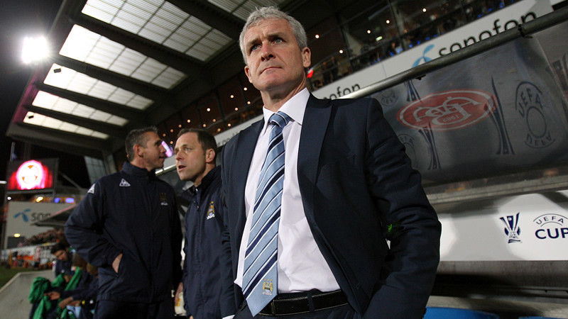 Mark Hughes at UEFA match 0809