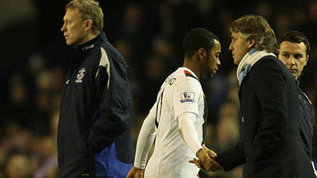 Robinho and Mancini