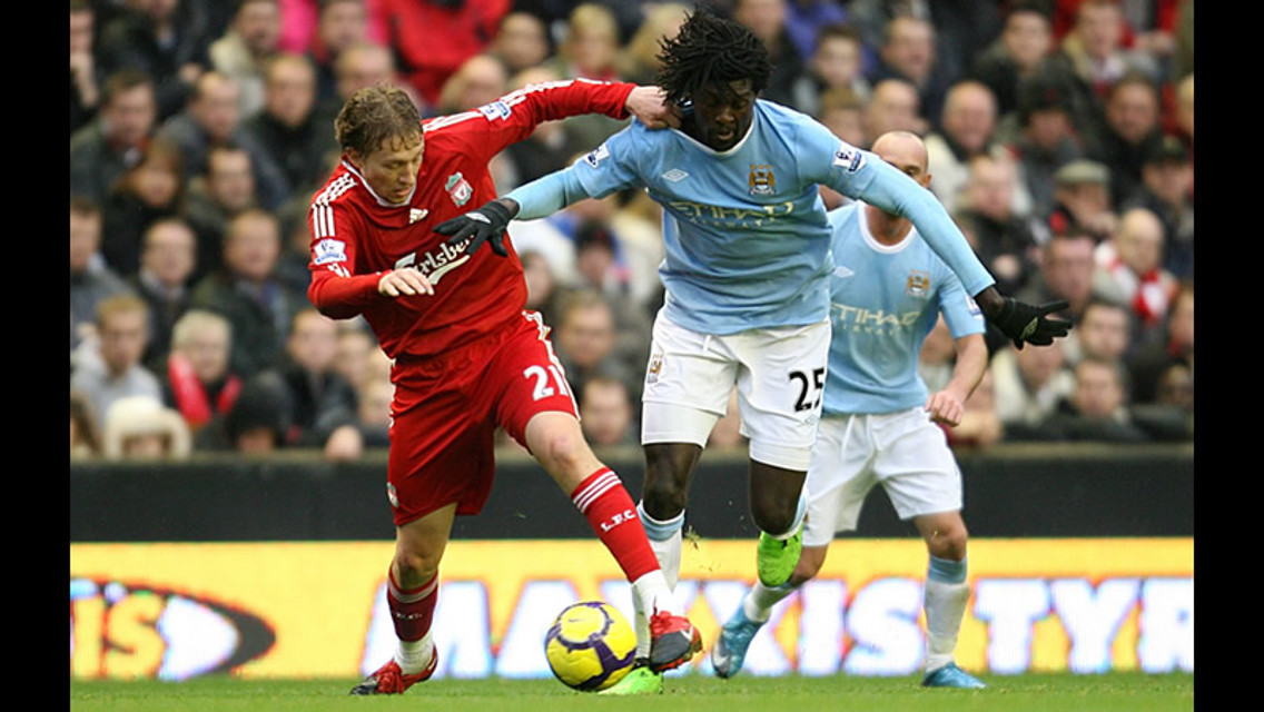 Adebayor and Liverpool's Lucas