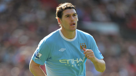 Gareth Barry in action at Old Trafford