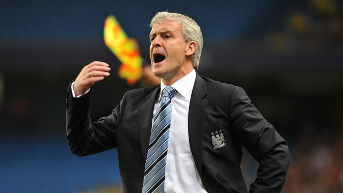 Hughes on the touchline