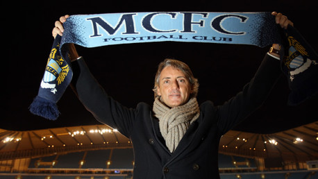 Mancini with scarf