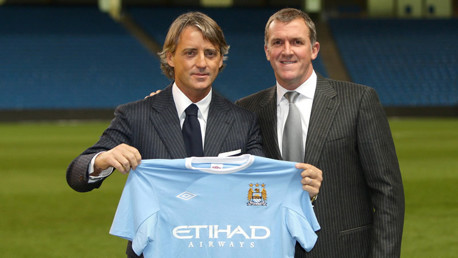 Roberto Mancini and Garry Cook