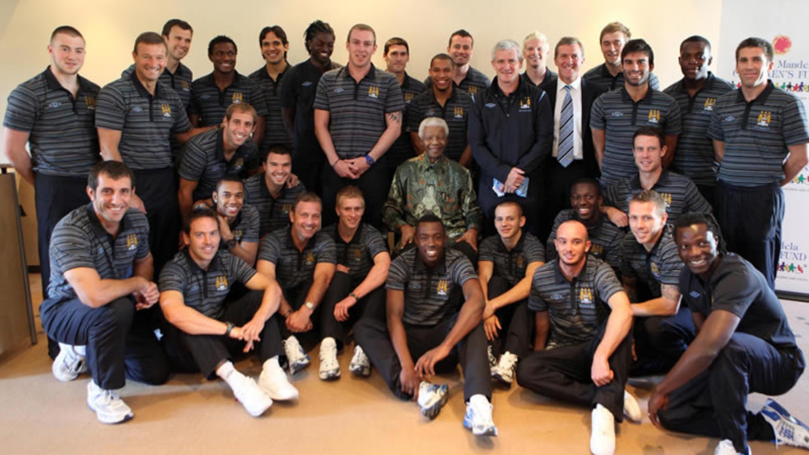 MCFC with Nelson Mandela