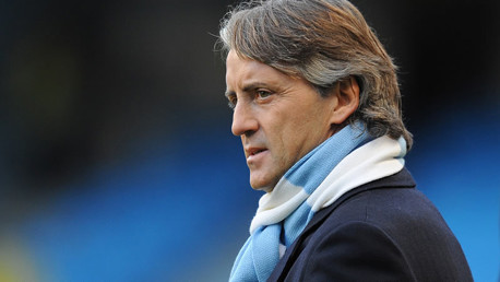 Manchwester City Manager Roberto Mancini