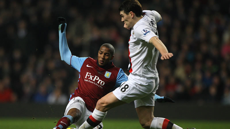 Gareth Tackles at villa