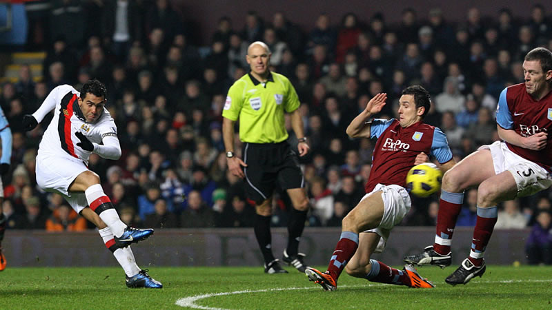 Tevez Shot blocks villa
