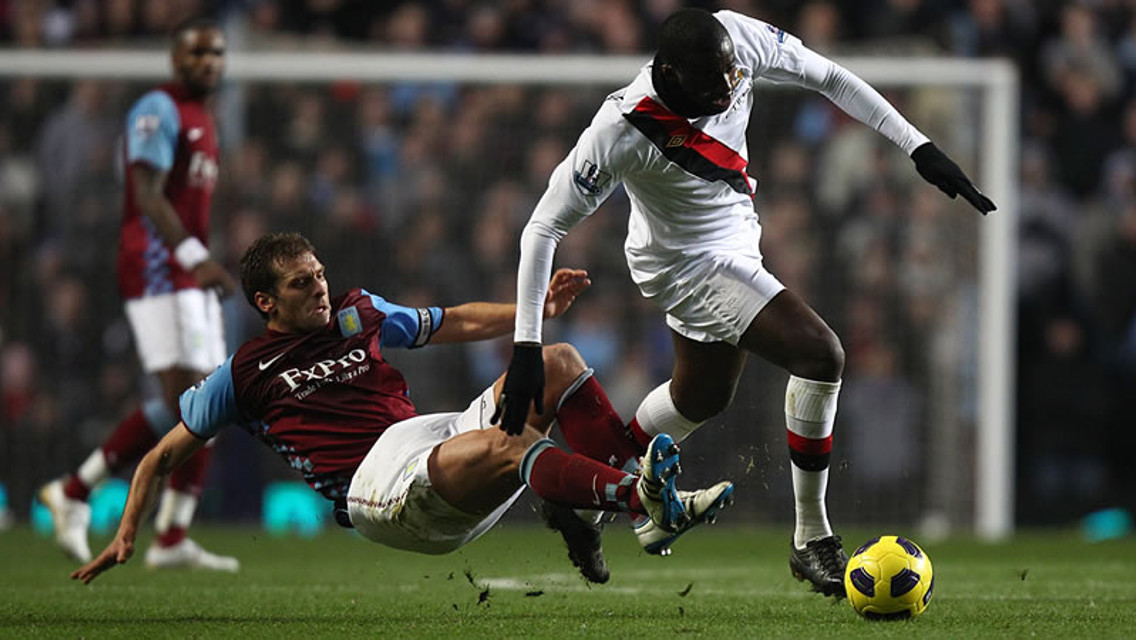 ya Ya takes the ball at villa