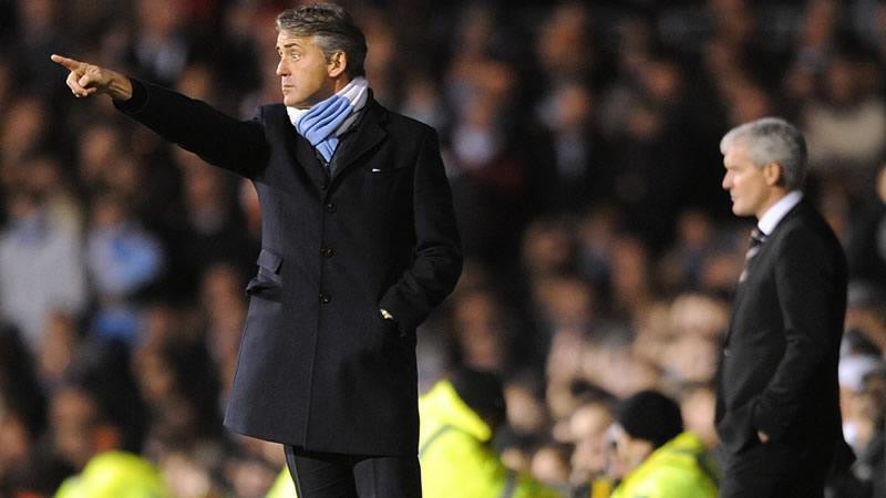 Mancini Directs at Fulham