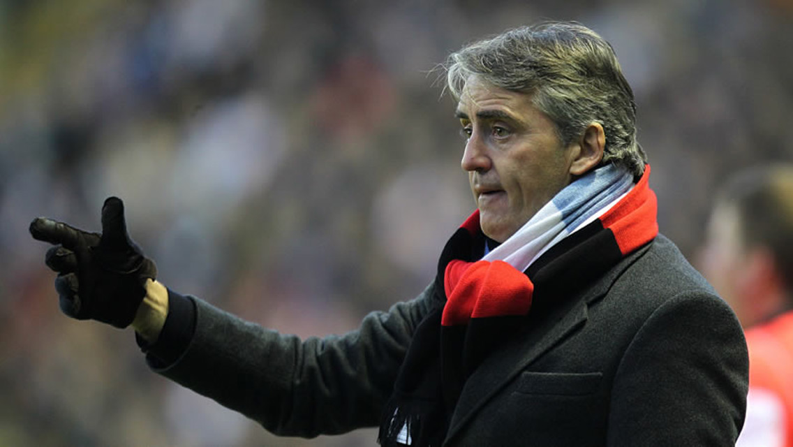 Mancini Gestures at Leicster