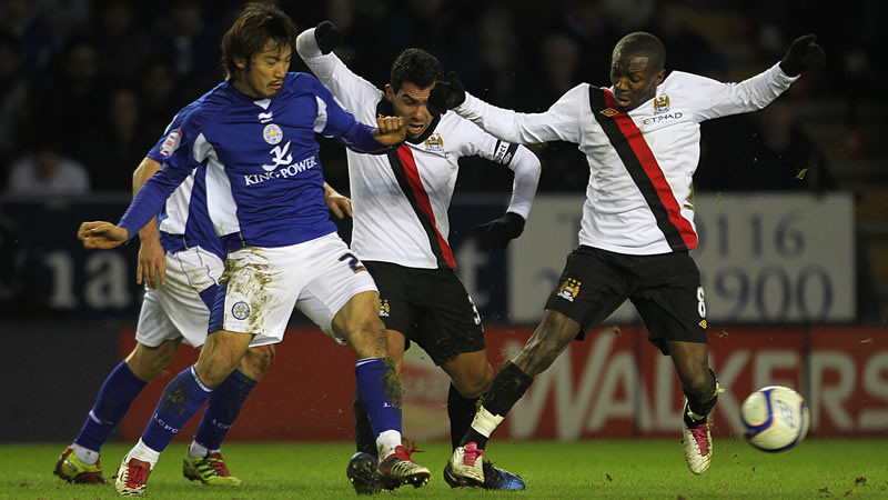 SWP and Tevez on the ball Leicester