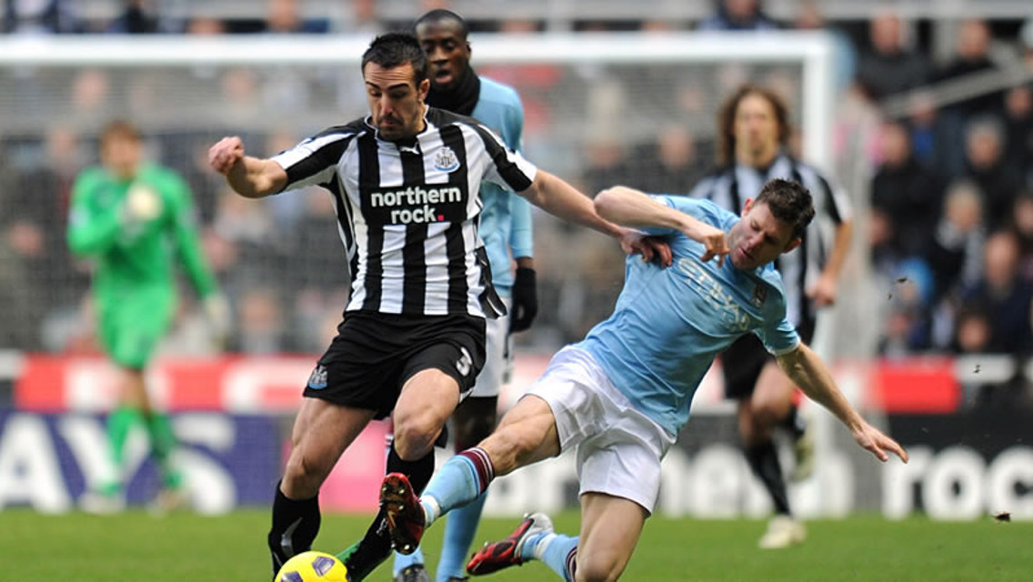 Milner on the Ball Newcastle
