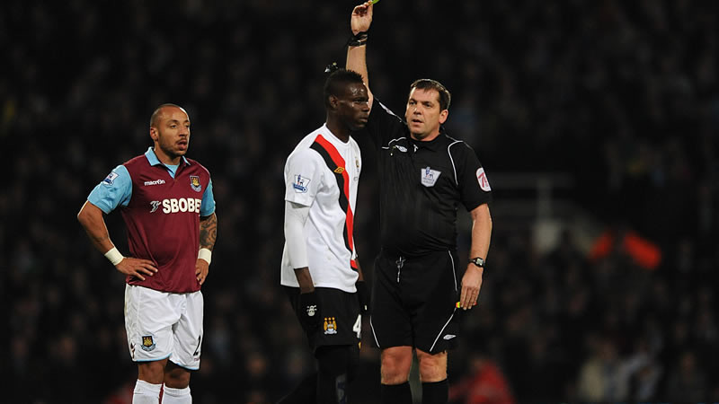 Mario Yellow Card West Ham