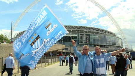 Bredbury City fans at Wembley