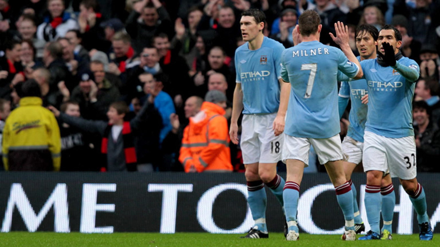 Tevez celebrates hat-trick