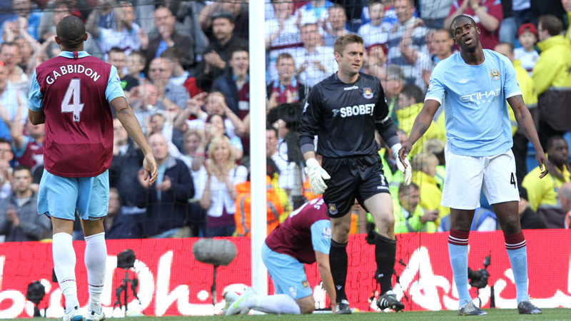 Yaya misses a chance westham